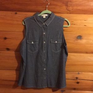Coldwater Creek denim blouse